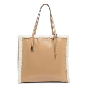 Marc Jacobs Grind Faux Shearling Tote Bag NWOT